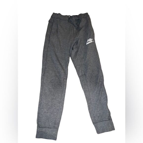 Nike grey joggers with side pockets and back pocket youth size small - Picture 1 of 13